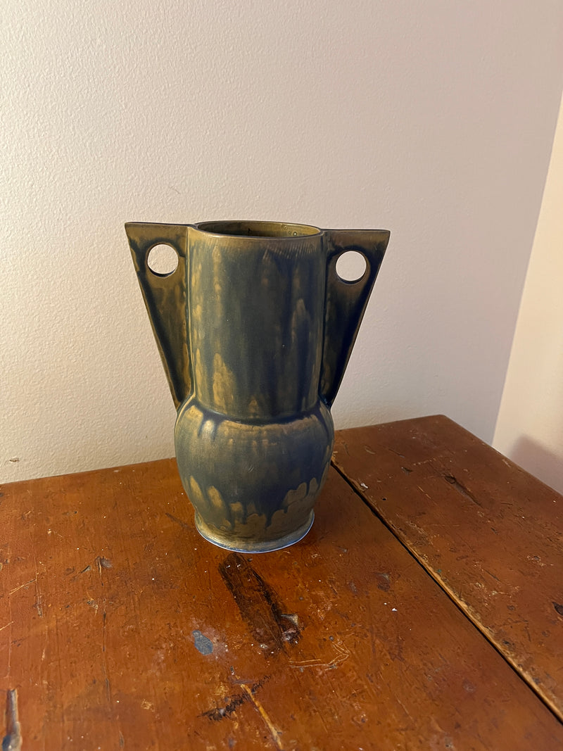 Claude Renaud - Dark Blue Applique Vase