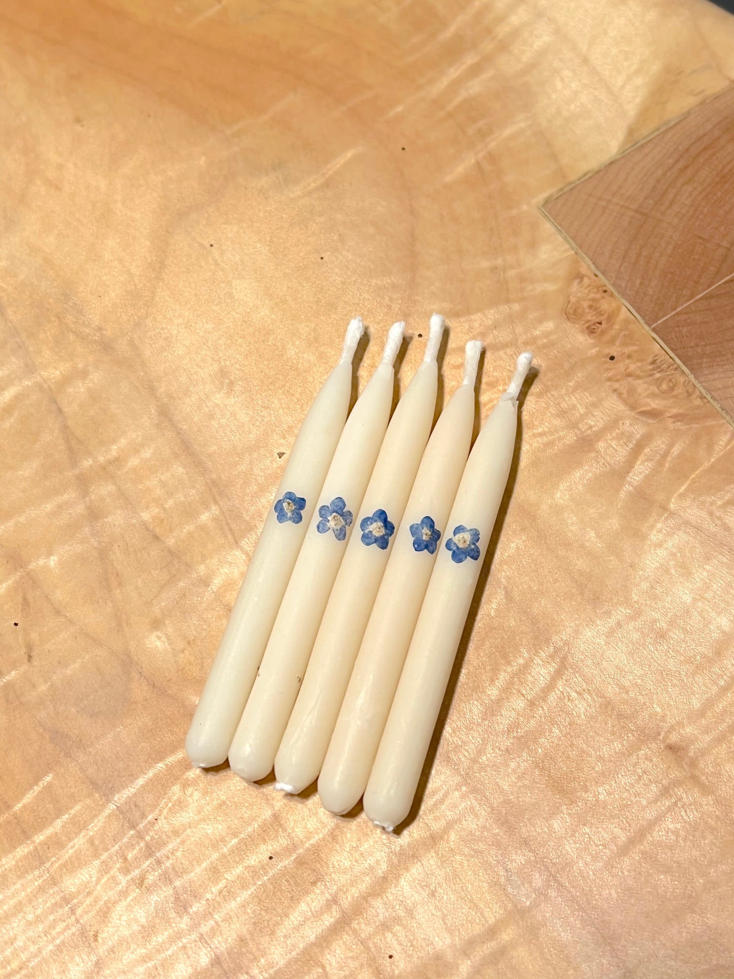 Pressed Flower Birthday Candles