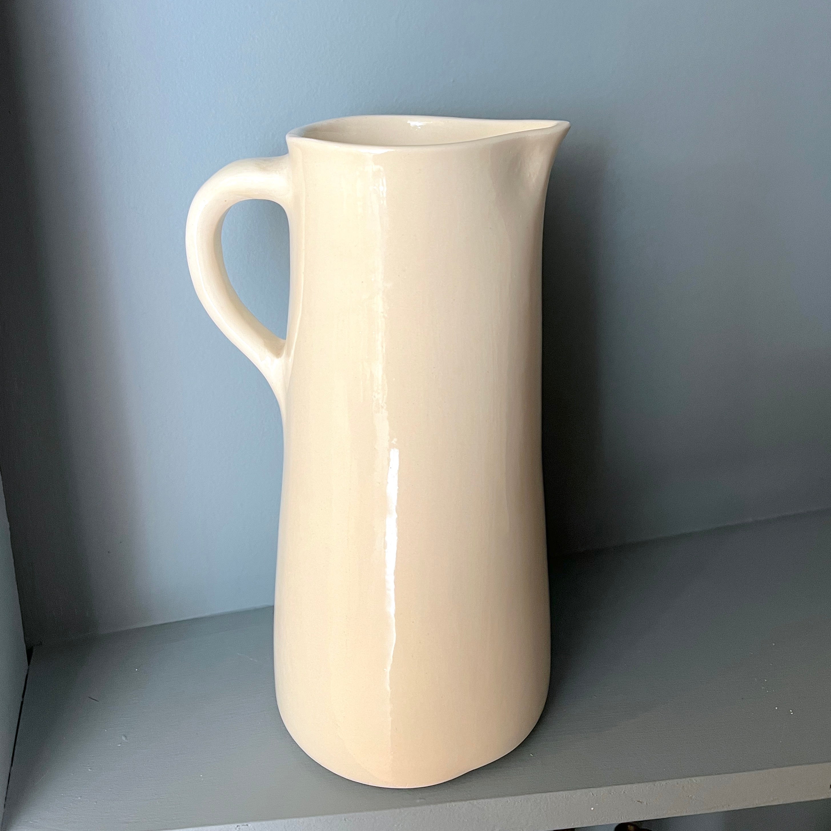 Upstate White Ceramic Jug