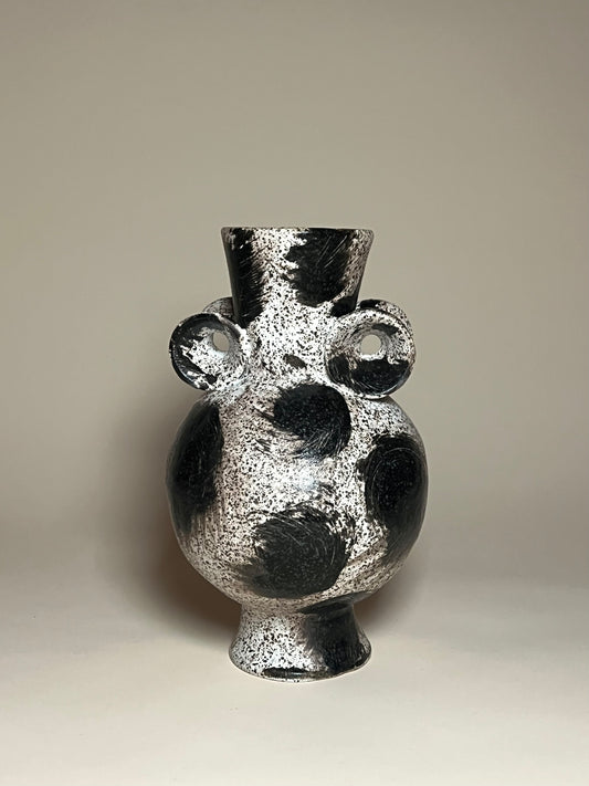 Claude Renaud- Painted Dot Vase