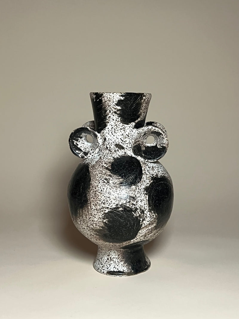 Claude Renaud- Painted Dot Vase