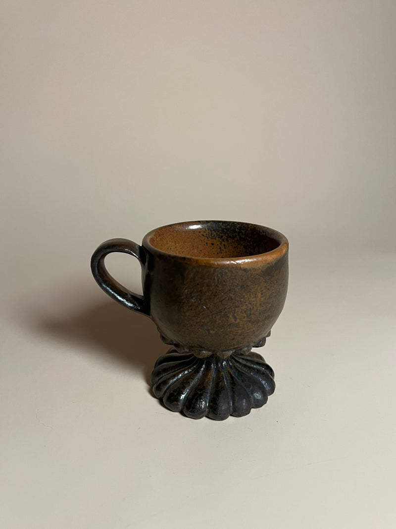 Ori Carlin - Large Pedestal Mug VII