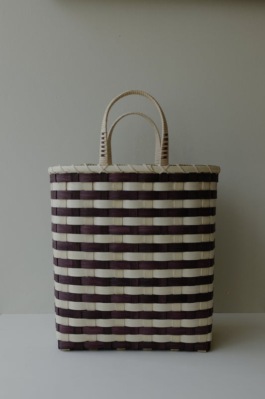 Underwater Weaving Studio - Retro Towel Tote - Walnut & Natural