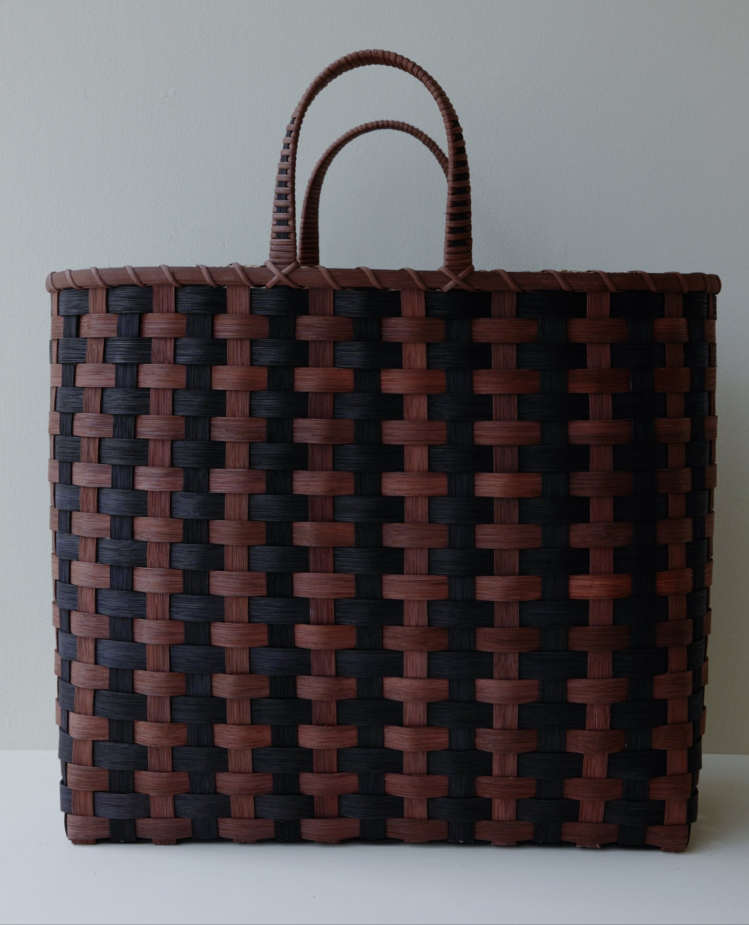 Underwater Weaving Studio - T-Stripe Big Shopper - Midnight & Brown