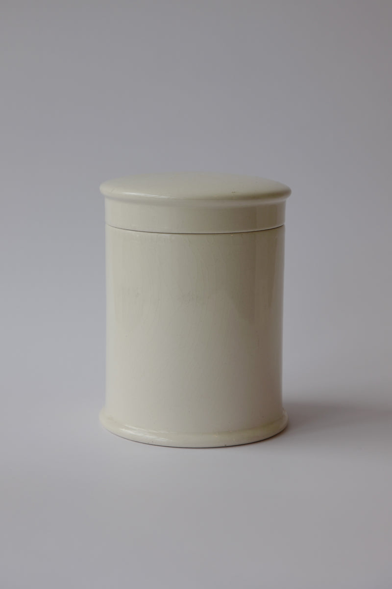 Vintage - White Ceramic Canister