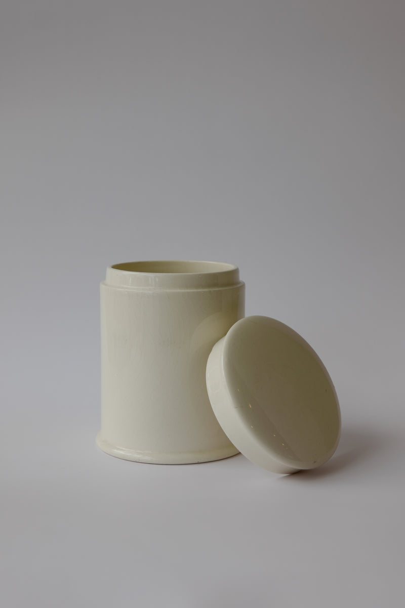 Vintage - White Ceramic Canister