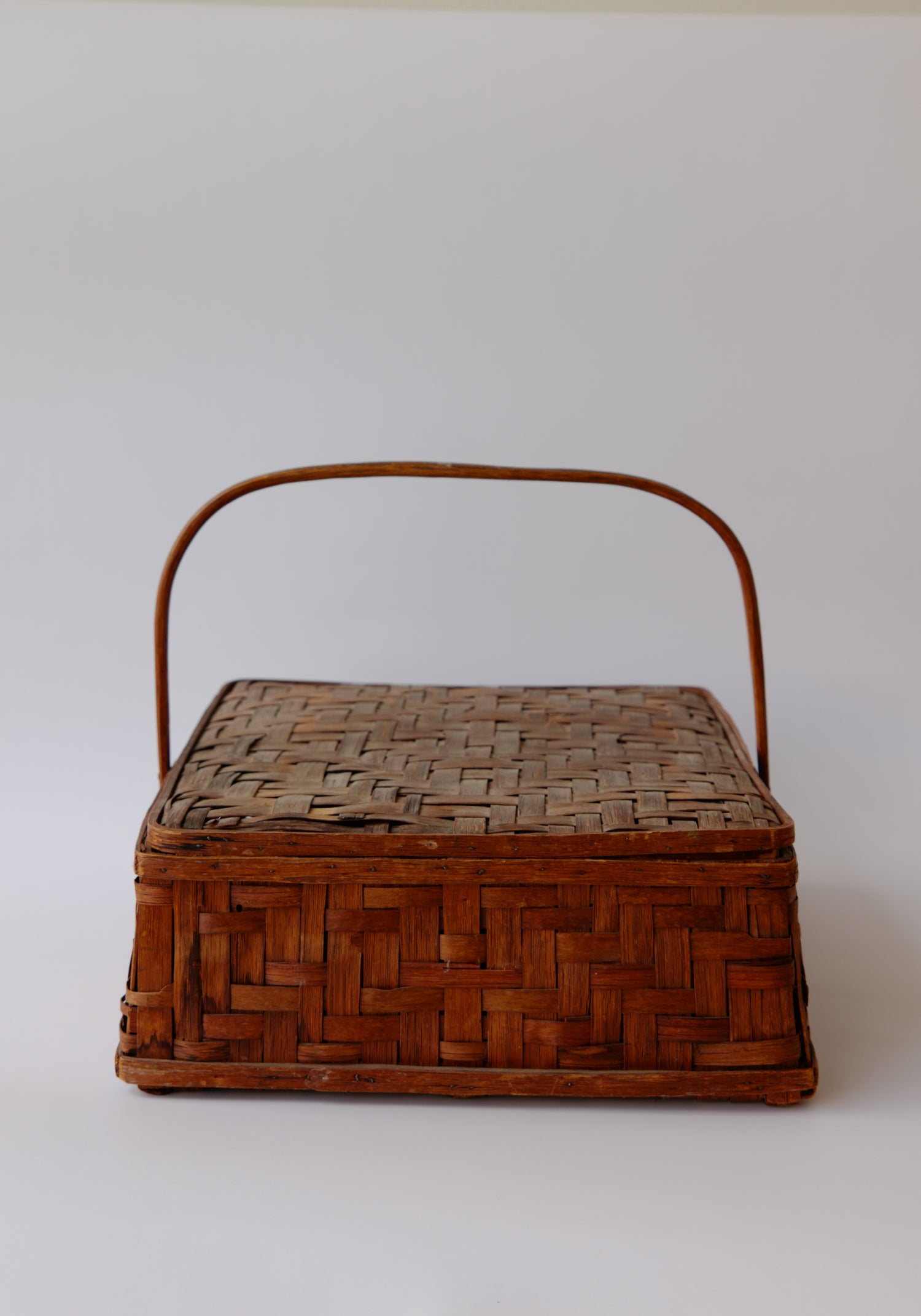 Vintage - Lidded Woven Basket