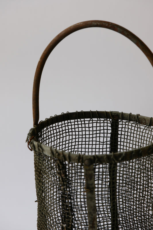 Vintage - Woven Wire Industrial Basket (S)