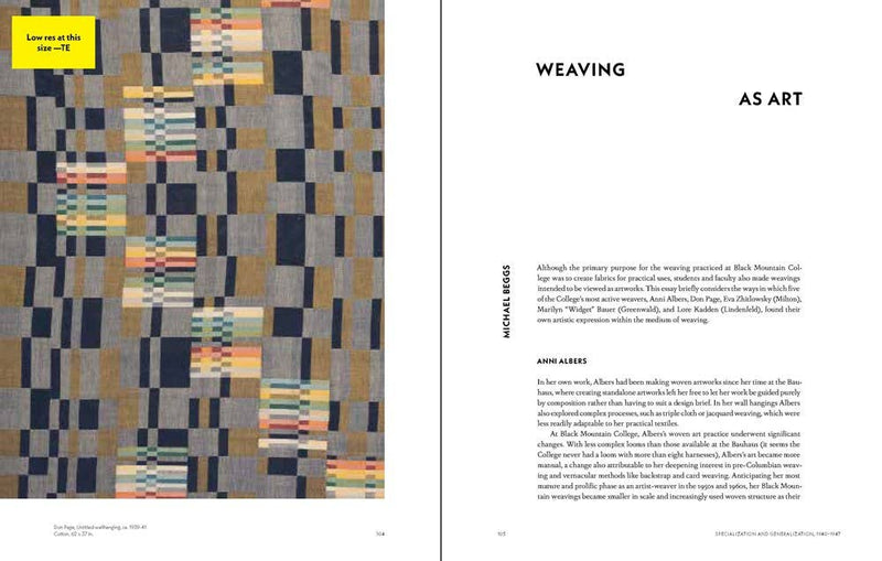 Weaving at Black Mountain College: Anni Albers,: Hardcover