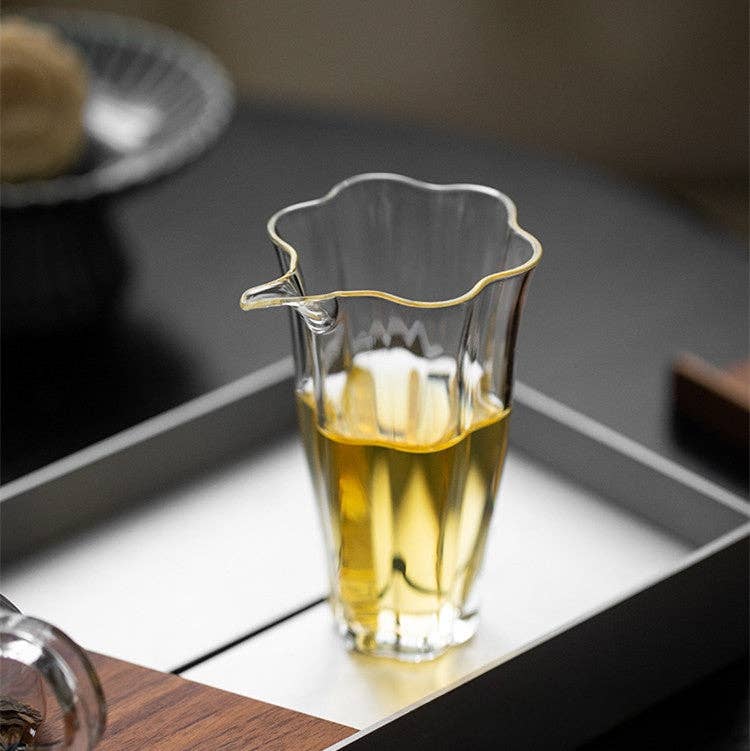 Gohobi - Handmade Floral Tall Glass Pitcher
