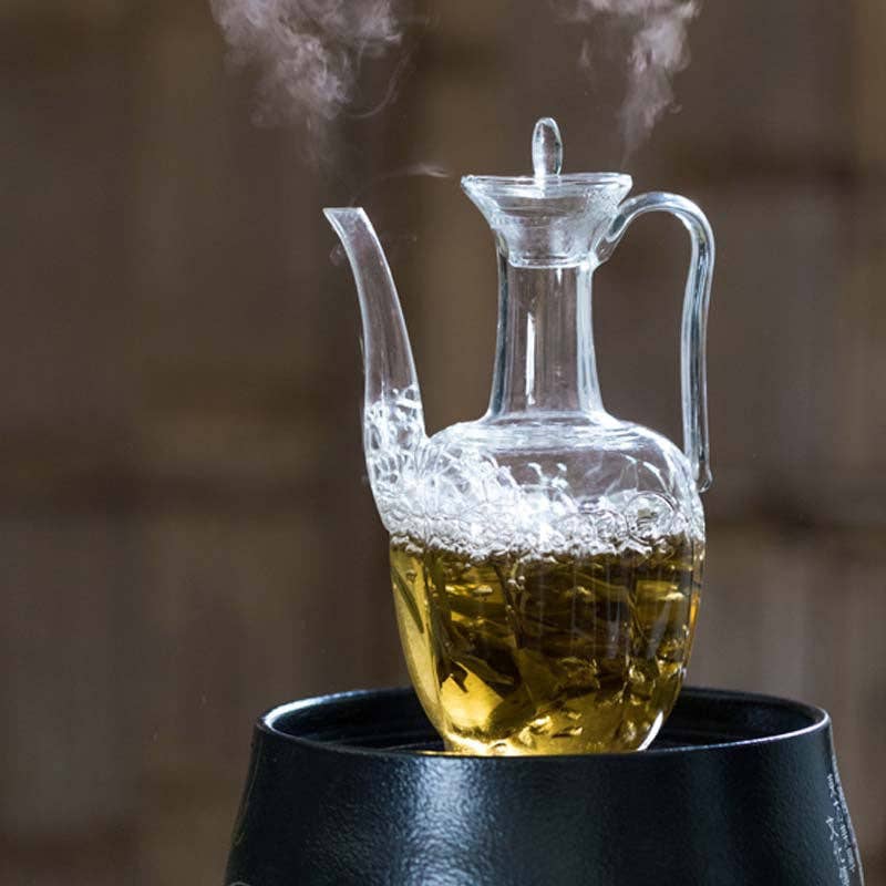 Gohobi - Song Style, High Neck Glass Teapot
