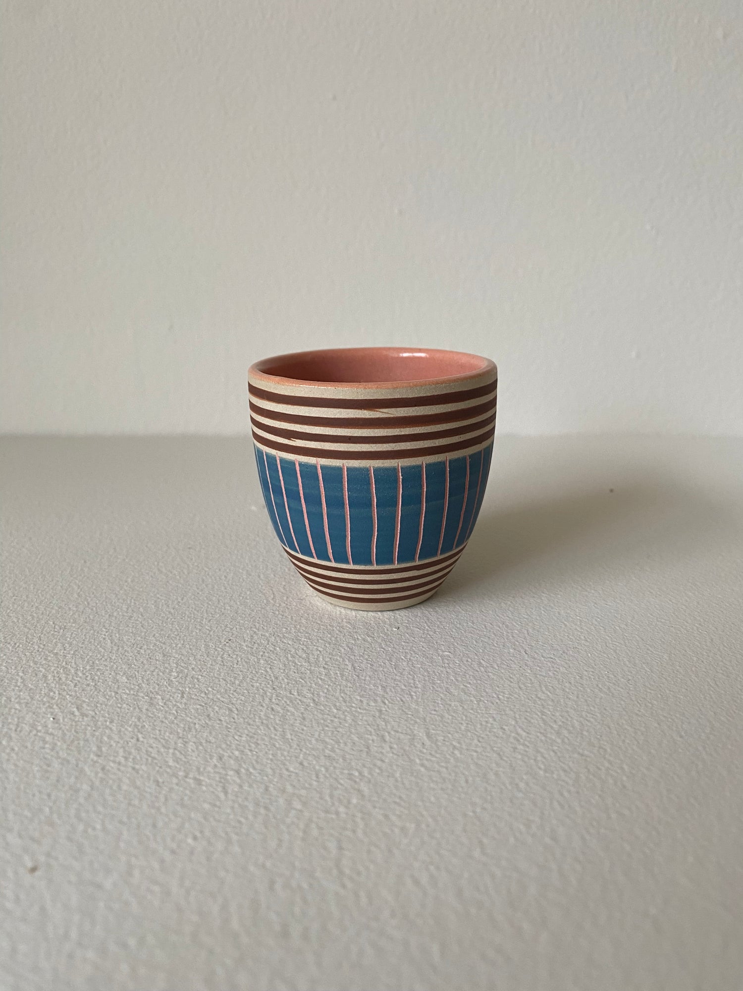 Simone Fennel - Espresso Cup - Blue/Brown