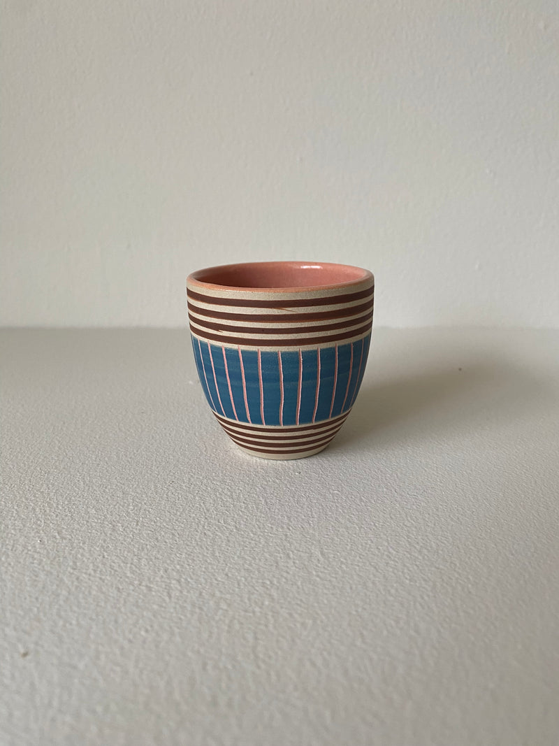 Simone Fennel - Espresso Cup - Blue/Brown