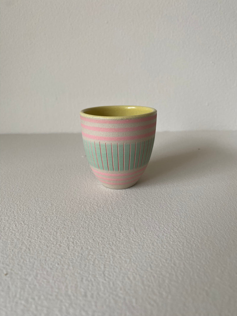 Simone Fennel - Espresso Cup - Pink/Teal