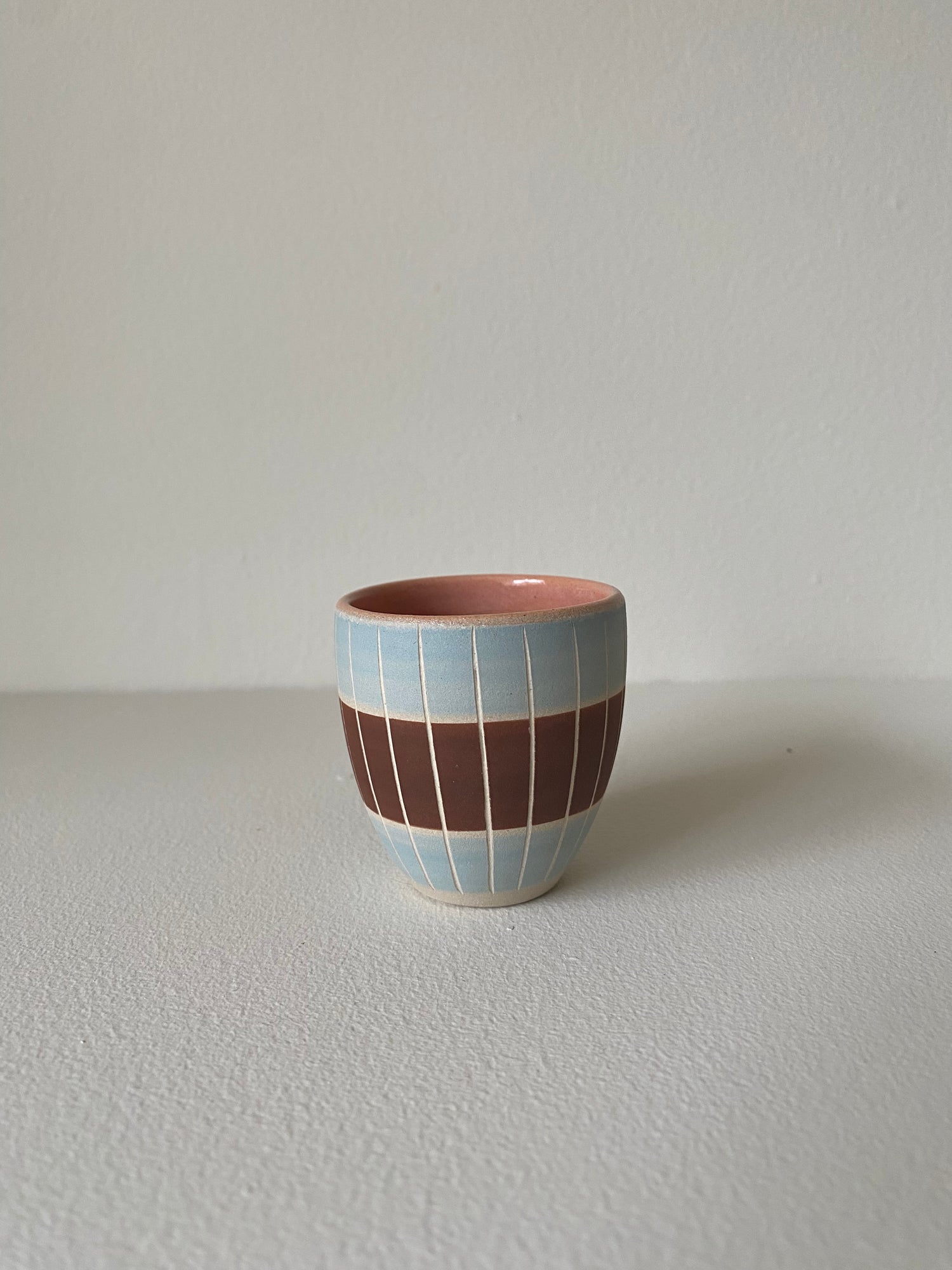 Simone Fennel - Espresso Cup - Blue/Brown